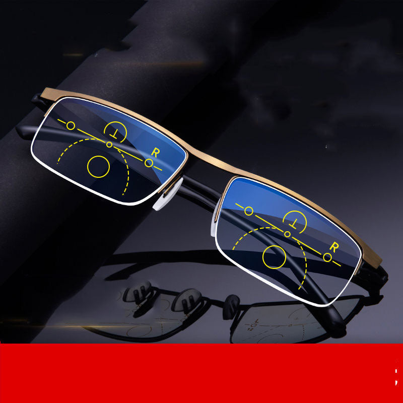 Anti-blue radiation reading glasses